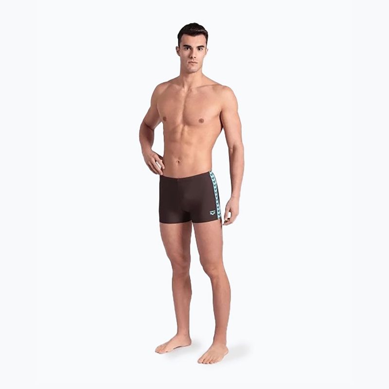 Arena Icons Swim Short Στερεό σορτσάκι μποξεράκι σέπια/νερό 5