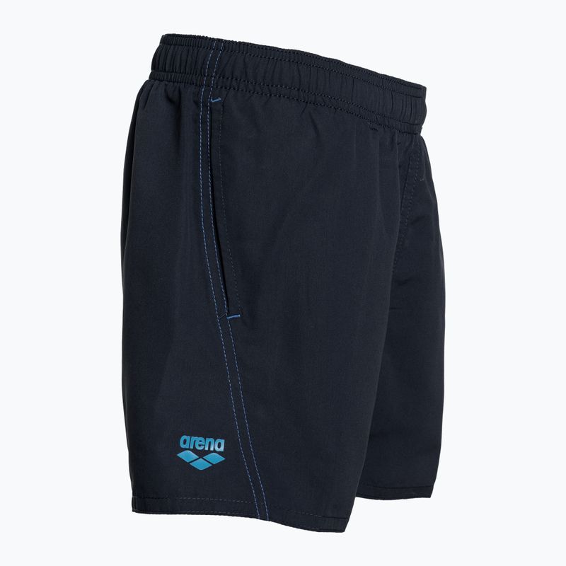 Arena Fundamentals Logo JR Boxer R navy/turquoise παιδικά κολυμβητικά μποξεράκια 3