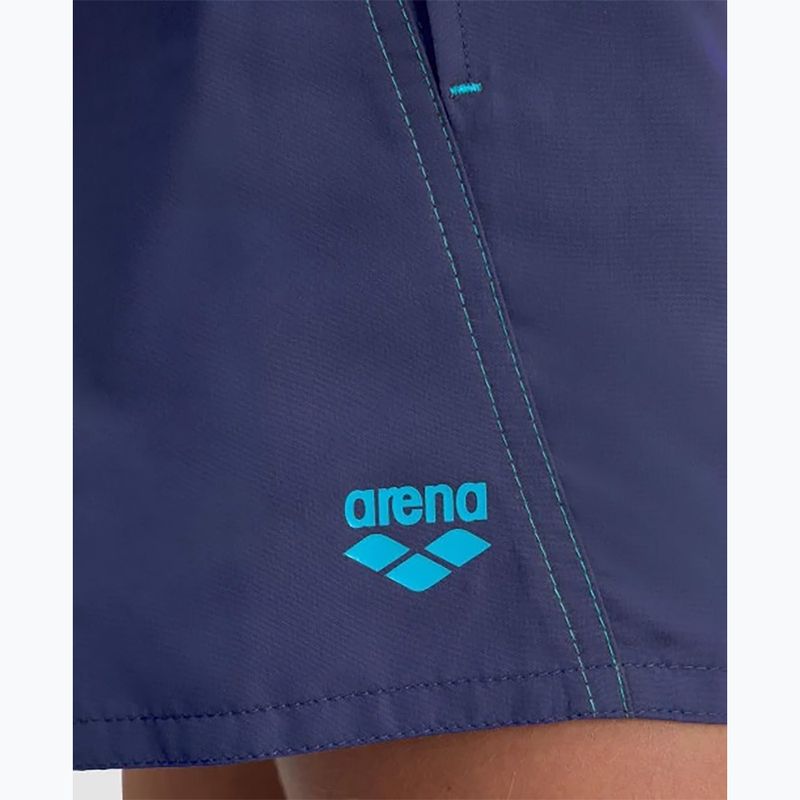 Arena Fundamentals Logo JR Boxer R navy/turquoise παιδικά κολυμβητικά μποξεράκια 9