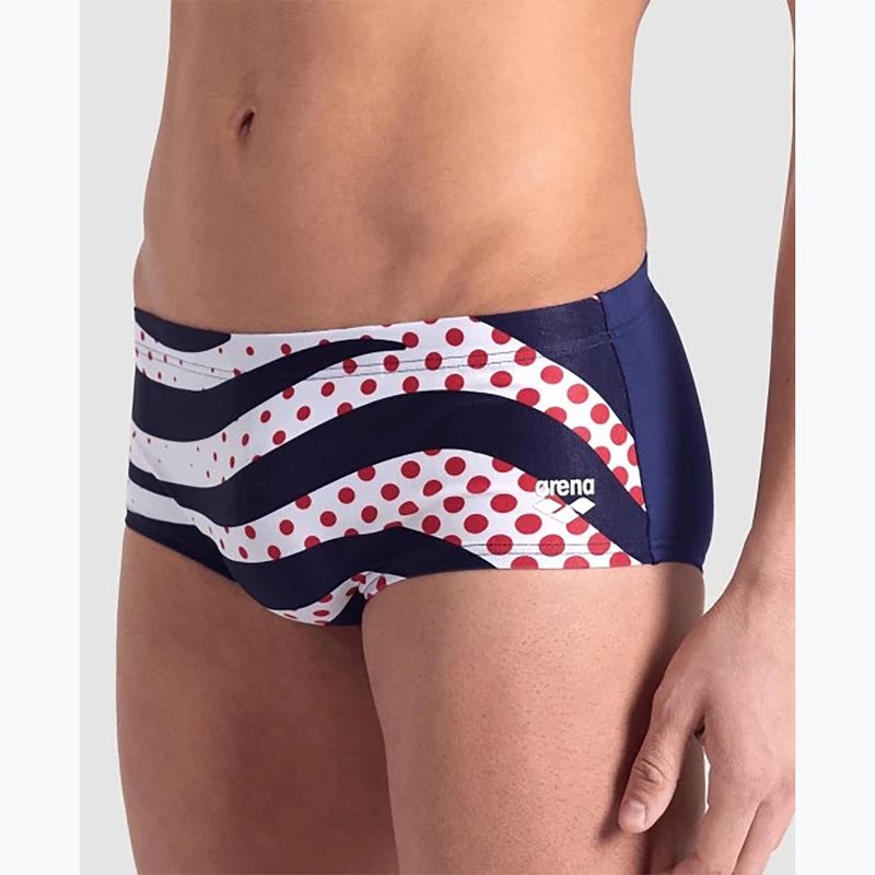 Ανδρικά κολυμβητικά μποξεράκια arena Multi Stripes Swim Low Waist Short navy multi 7