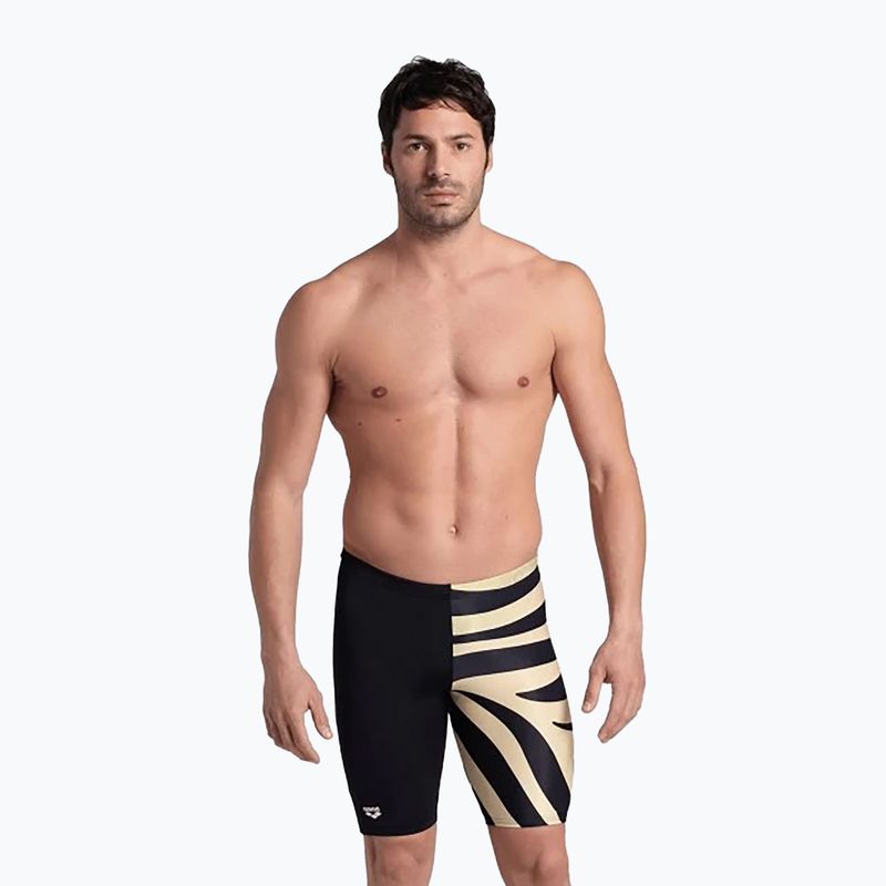 Ανδρική αρένα Multi Stripes Swim Jammer μαύρο/λευκό multi 5