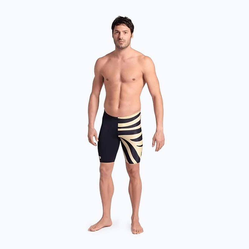 Ανδρική αρένα Multi Stripes Swim Jammer μαύρο/λευκό multi 6