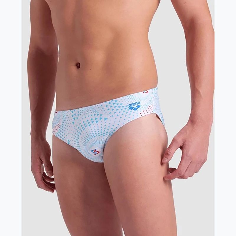 Ανδρικό arena Fireflow Swim Briefs λευκό multi 7