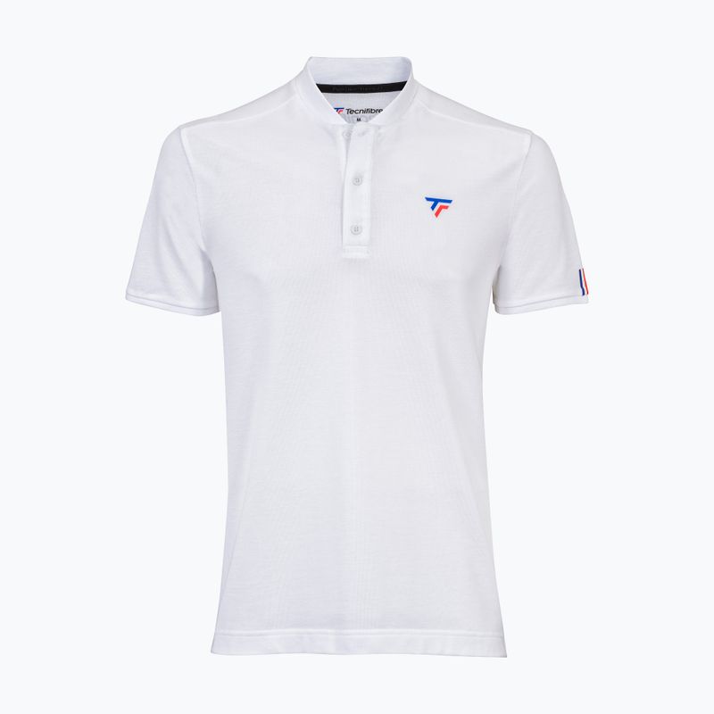 Ανδρικό μπλουζάκι τένις Tecnifibre Polo Pique λευκό 25POlOPIQ