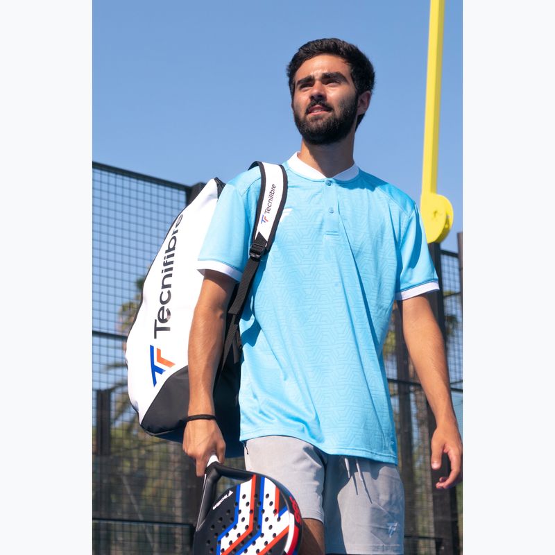 Ανδρικό μπλουζάκι πόλο τένις Tecnifibre Team Mesh azur 6