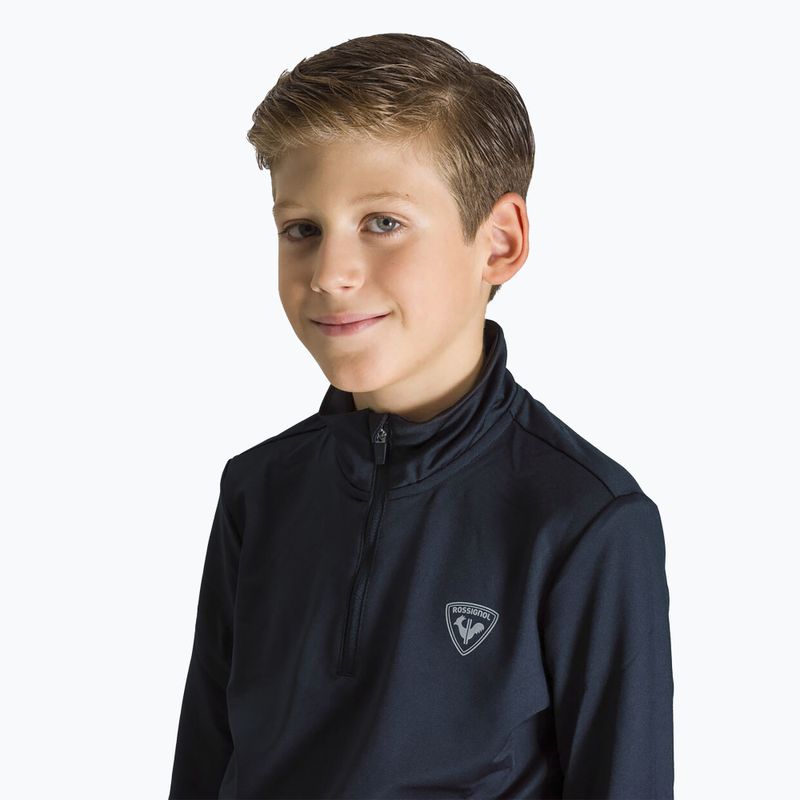 Rossignol Boy 1/2 Zip Warm Stretch παιδικό φούτερ σκι μαύρο 4