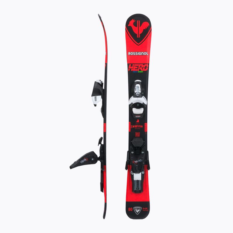 Παιδικά χιονοδρομικά σκι Rossignol Hero Pro + Team 4 GW Black Bulk red 2