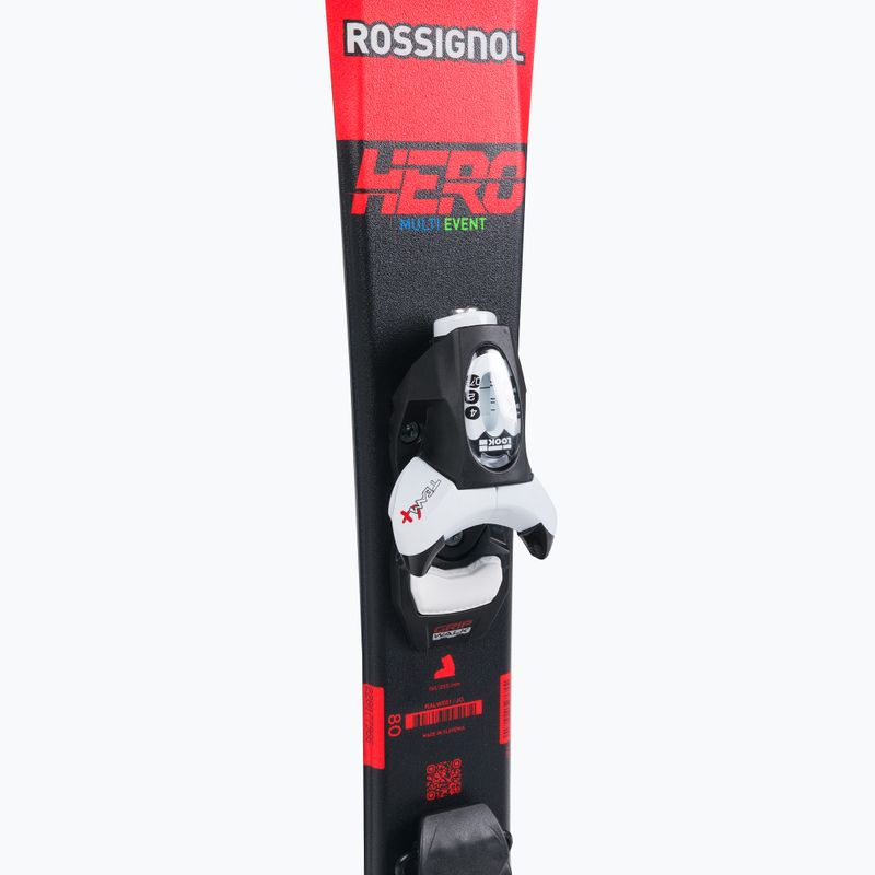 Παιδικά χιονοδρομικά σκι Rossignol Hero Pro + Team 4 GW Black Bulk red 6