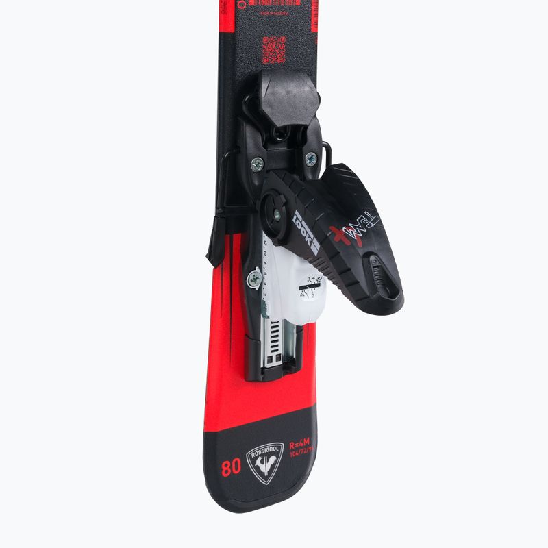 Παιδικά χιονοδρομικά σκι Rossignol Hero Pro + Team 4 GW Black Bulk red 7