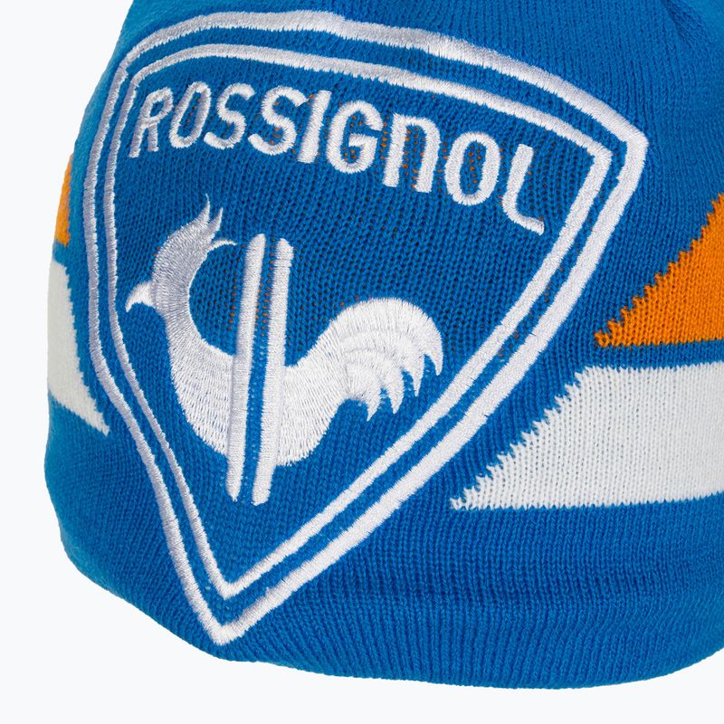 Rossignol L3 Jr Rooster λαζουί μπλε παιδικό χειμερινό καπέλο 4