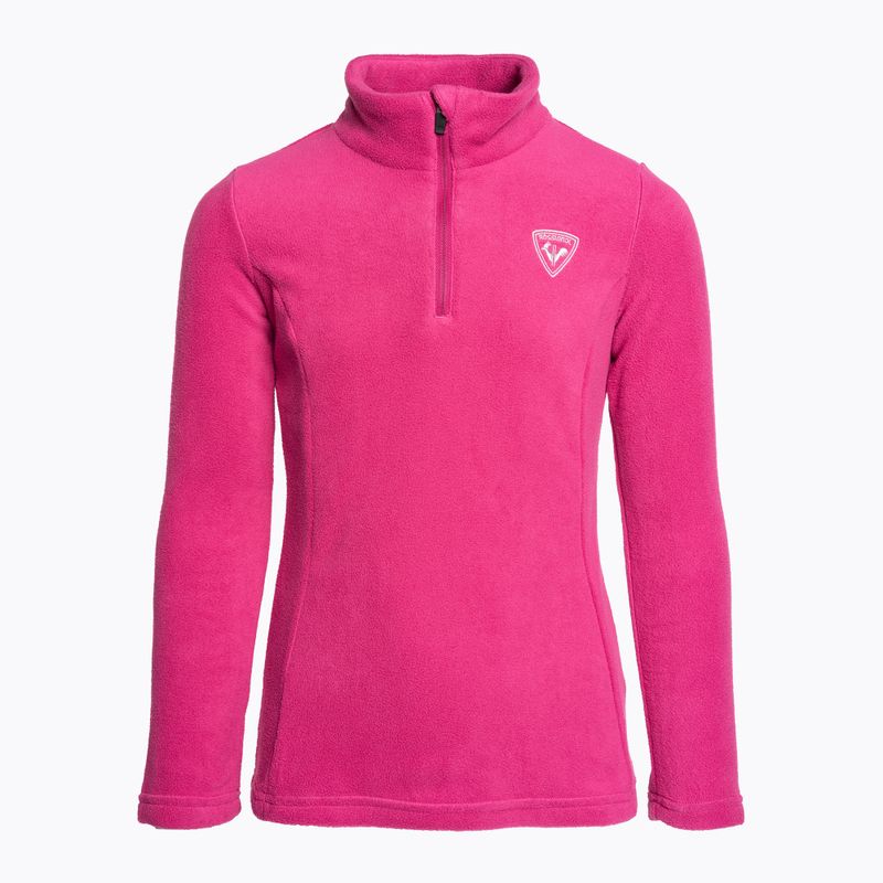 Rossignol Girl Fleece ορχιδέα ροζ παιδικό φούτερ για σκι 6