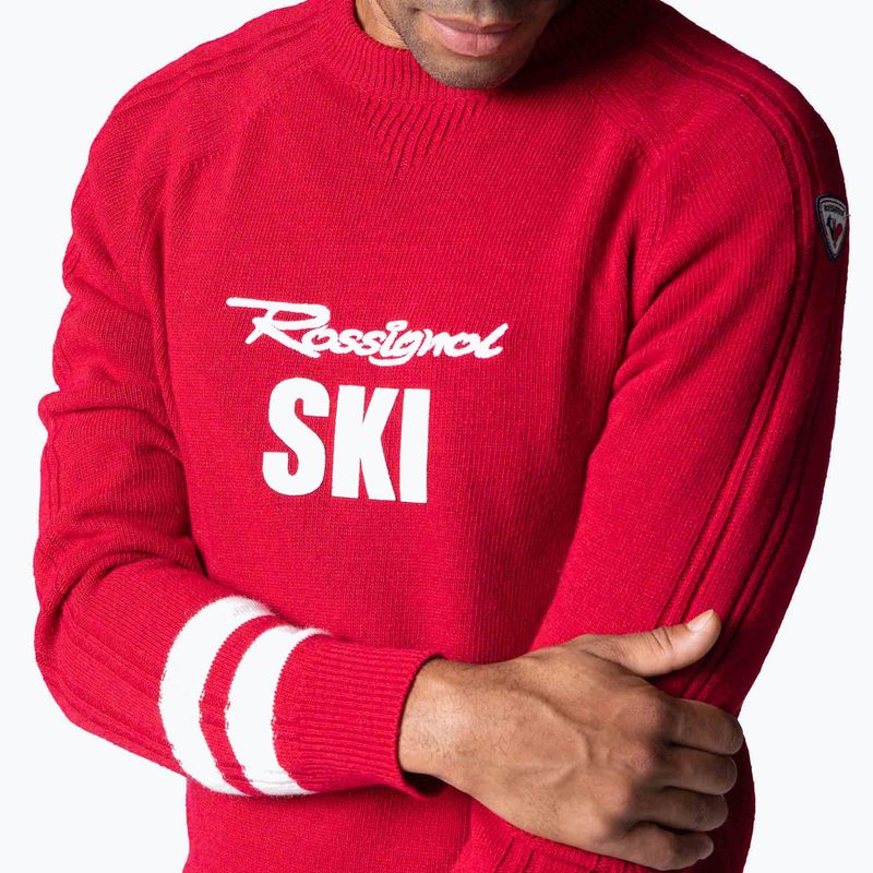 Ανδρικό πουλόβερ Rossignol Signature Rossignol Knit sport red 4