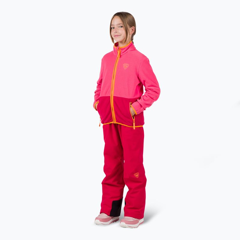 Παιδικό φούτερ Rossignol Jr Strawpile Fleece Fz tea rose 2