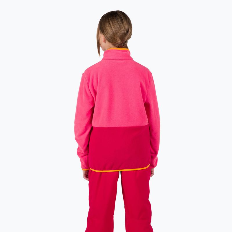 Παιδικό φούτερ Rossignol Jr Strawpile Fleece Fz tea rose 3