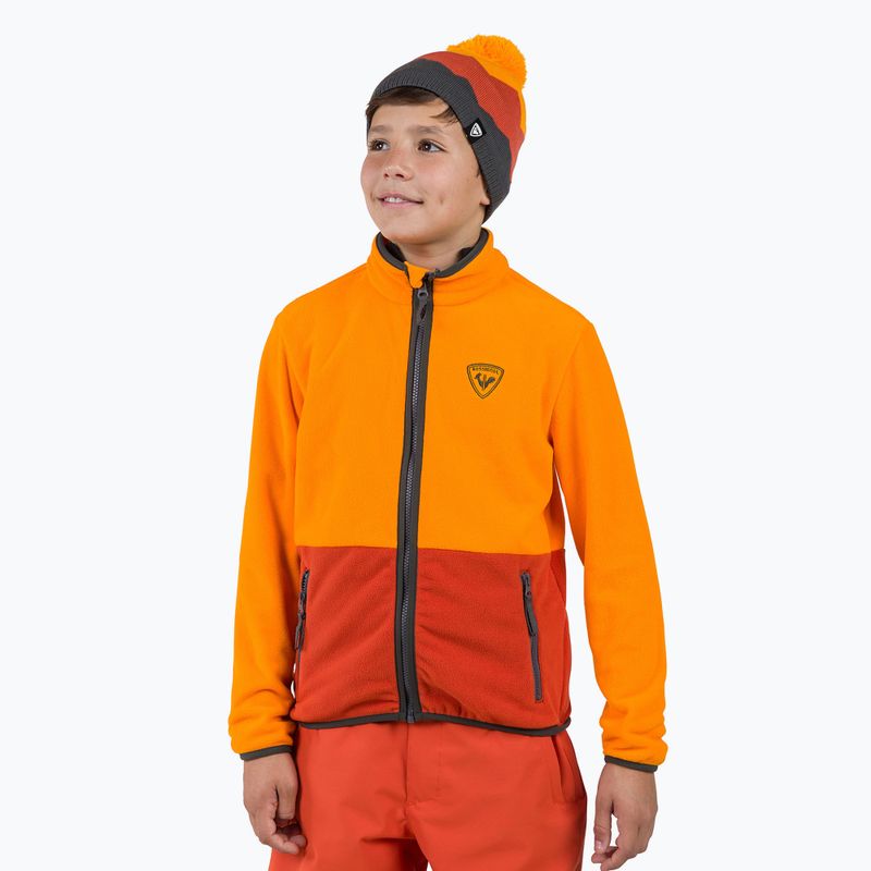 Παιδικό φούτερ Rossignol Jr Strawpile Fleece Fz sunburst