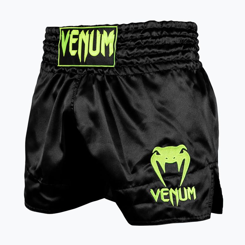 Ανδρικό Venum Classic Muay Thai προπονητικό σορτς μαύρο/νεοκίτρινο