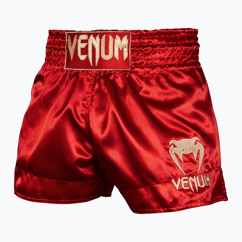 Venum Classic Muay Thai ανδρικό σορτς προπόνησης μπορντώ/χρυσό