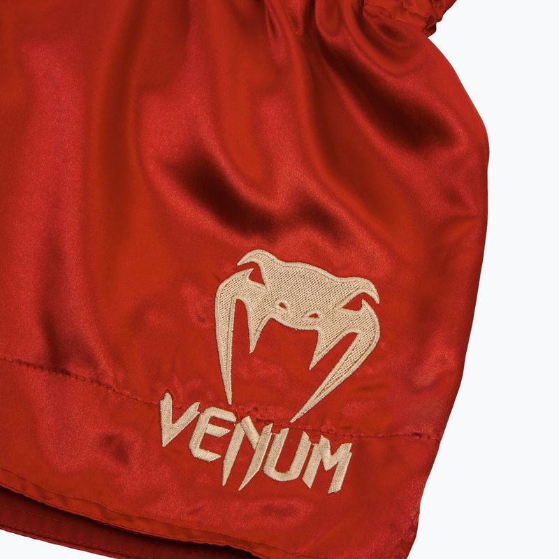 Venum Classic Muay Thai ανδρικό σορτς προπόνησης μπορντώ/χρυσό 5