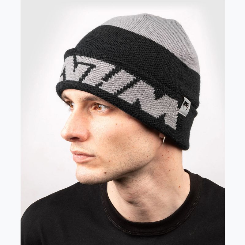 Venum Connect Beanie μαύρος/γκρι χειμερινός σκούφος 6