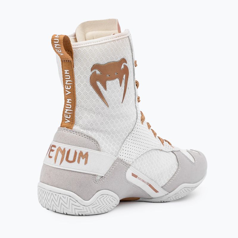 Παπούτσια του μποξ Venum Elite Boxing white/gold 12