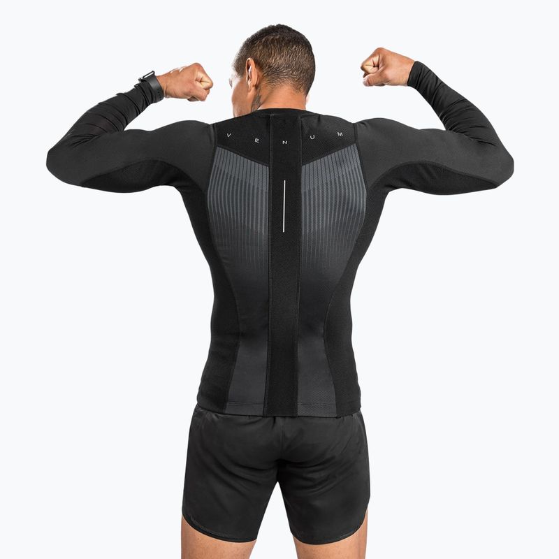 Venum Biomecha ανδρικό μακρυμάνικο rashguard μαύρο/γκρι 3