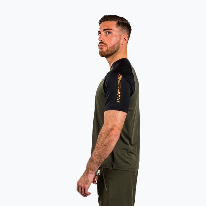 Ανδρικό μπλουζάκι Venum UFC By Adrenaline Fight Week Dry-Tech khaki 4