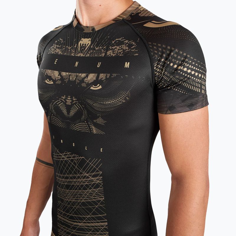 Ανδρικό Venum Gorilla Jungle Rashguard μαύρο/αμμουδιά 5