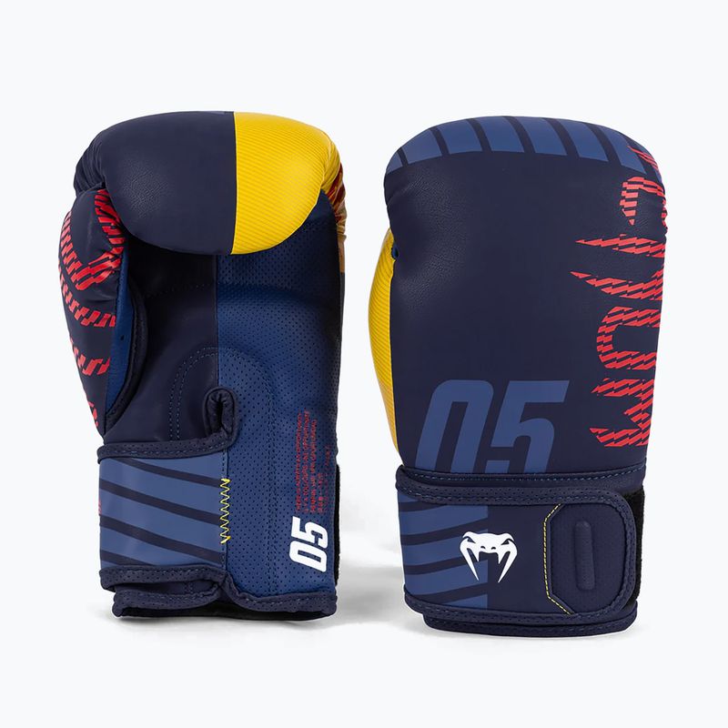 Ανδρικά γάντια του μποξ Venum Sport 05 Boxing blue/yellow