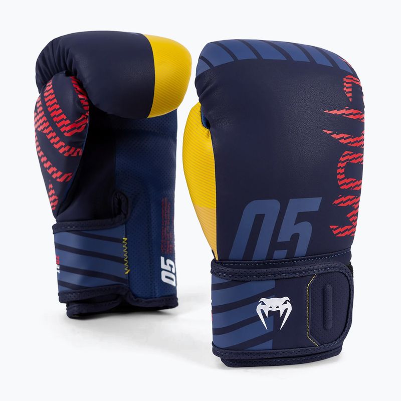 Ανδρικά γάντια του μποξ Venum Sport 05 Boxing blue/yellow 2