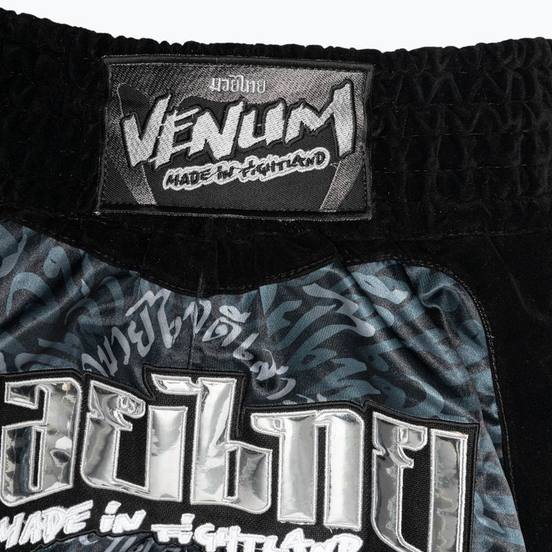 Σορτς προπόνησης Venum Attack Muay Thai black/silver 3