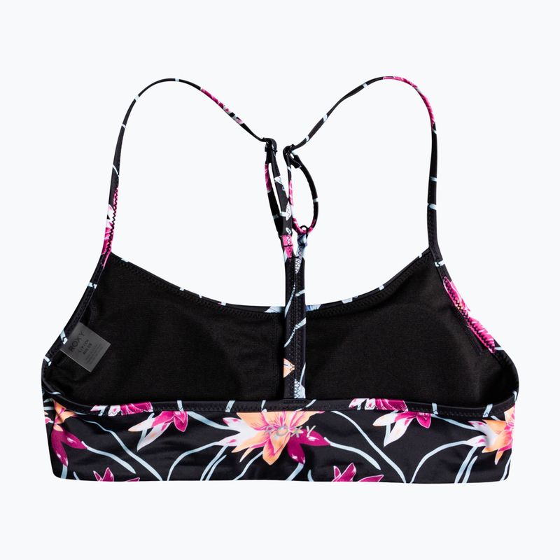 Μπλούζα μαγιό ROXY Active Bralette 2021 anthracite/floral flow 6