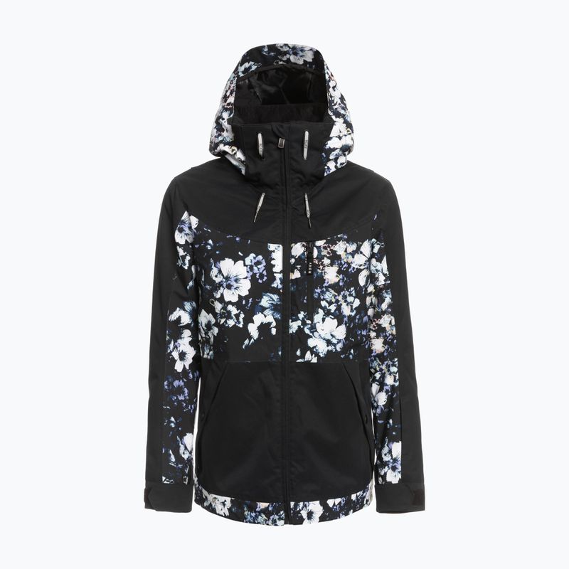 Γυναικείο μπουφάν snowboard ROXY Presence Parka 2021 true black black flowers 14