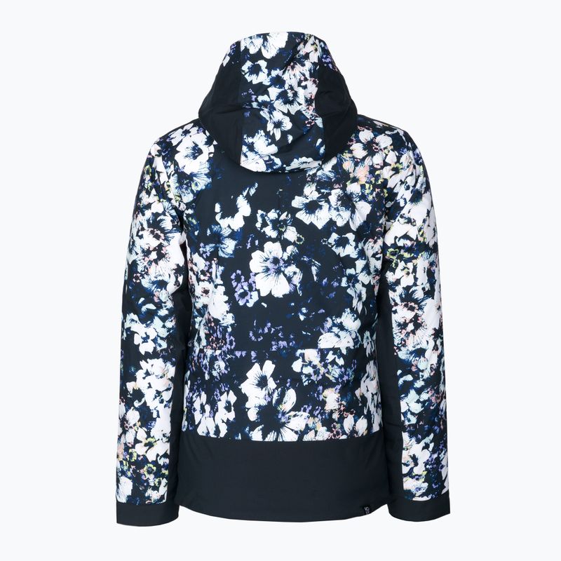 Παιδικό μπουφάν snowboard ROXY Silverwinter 2021 true black black flowers 2