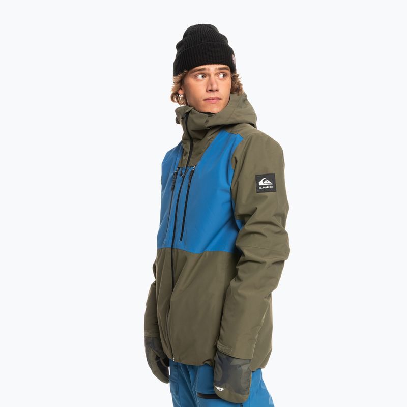 Quiksilver Muldrow ανδρικό μπουφάν snowboard πράσινο EQYTJ03376 7