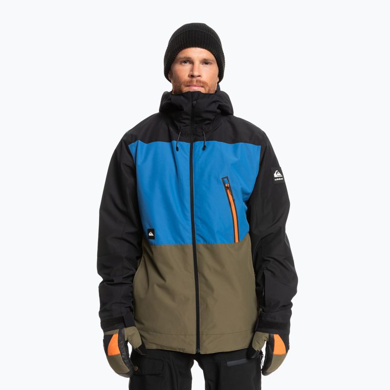 Quiksilver Sycamore ανδρικό μπουφάν snowboard μαύρο-μπλε EQYTJ03335 5