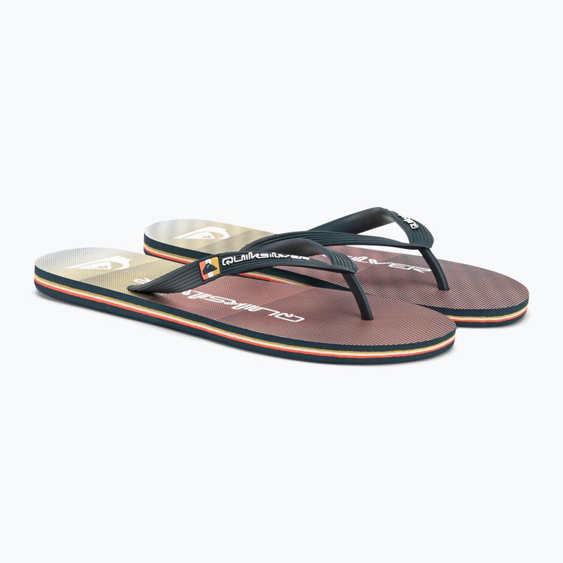 Ανδρικές σαγιονάρες Quiksilver Molokai Massive grey/orange/grey 4