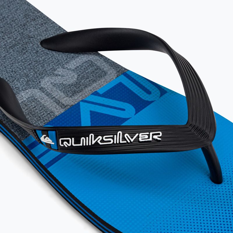 Quiksilver ανδρικές σαγιονάρες Molokai Wordblock μπλε-γκρι AQYL101287 7