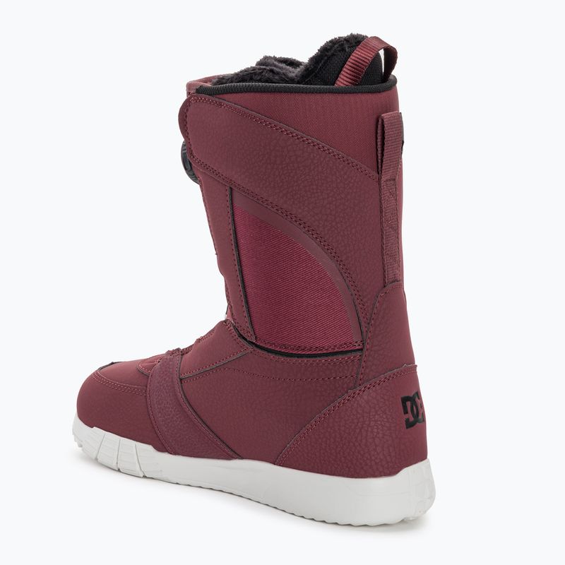 Γυναικείες μπότες snowboard DC Lotus wine/black 2