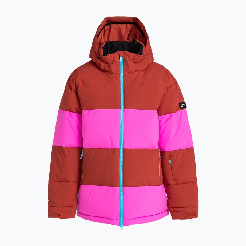 Γυναικείο μπουφάν snowboard ROXY X Rowley Block Puffer καμένο χέννα 7