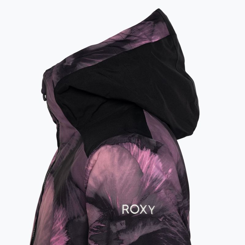 Παιδικό μπουφάν snowboard ROXY Silverwinter Girl true black pansy pansy pansy 5