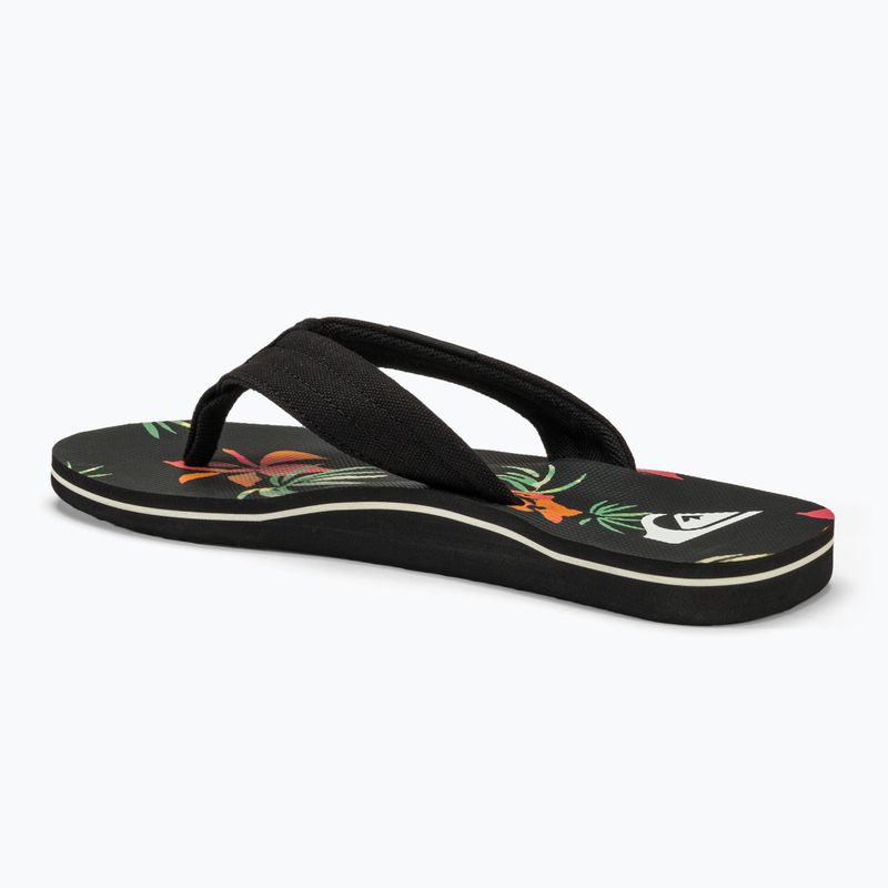 Ανδρικές σαγιονάρες Quiksilver Molokai Layback II black / orange / green 3