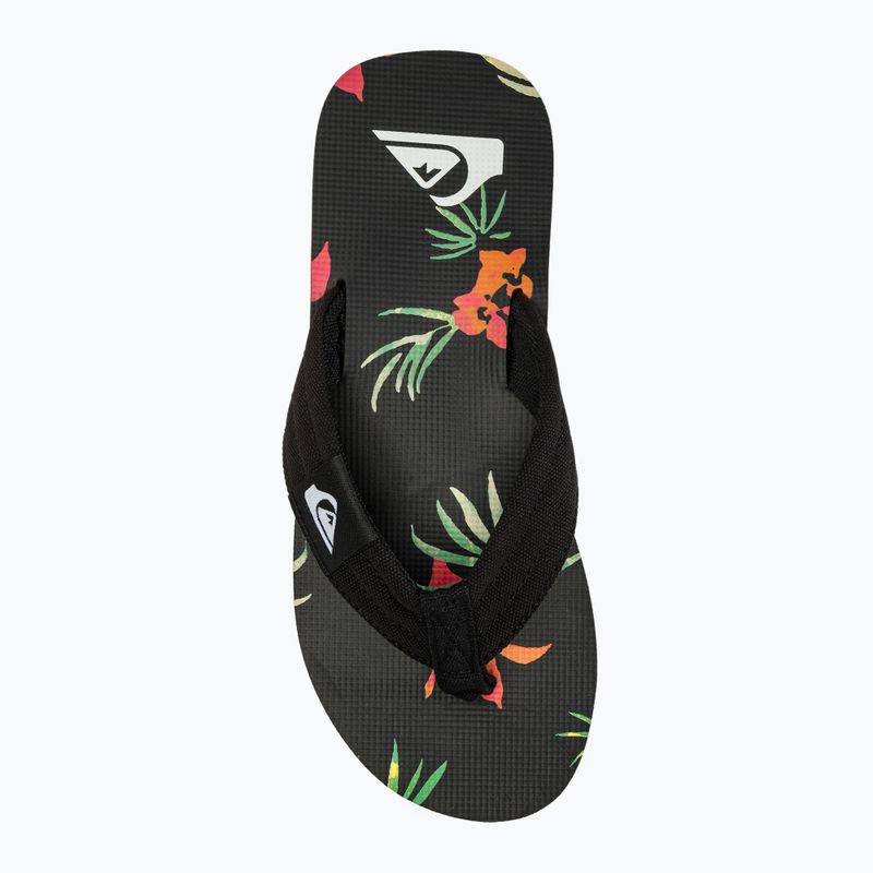 Ανδρικές σαγιονάρες Quiksilver Molokai Layback II black / orange / green 5