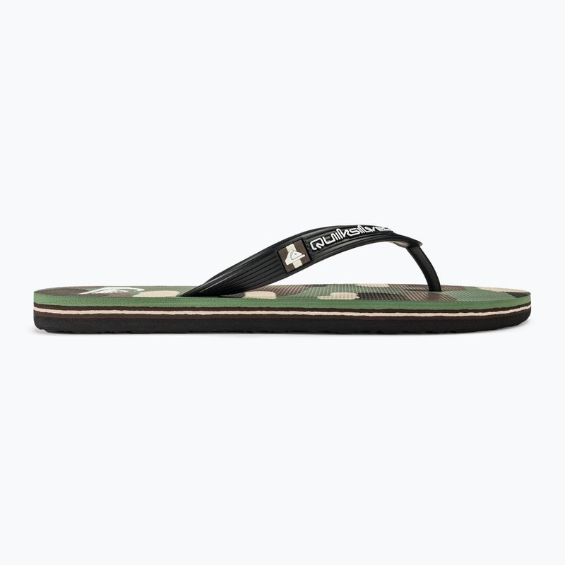 Ανδρικές σαγιονάρες Quiksilver Molokai Art II black/brown/green 2