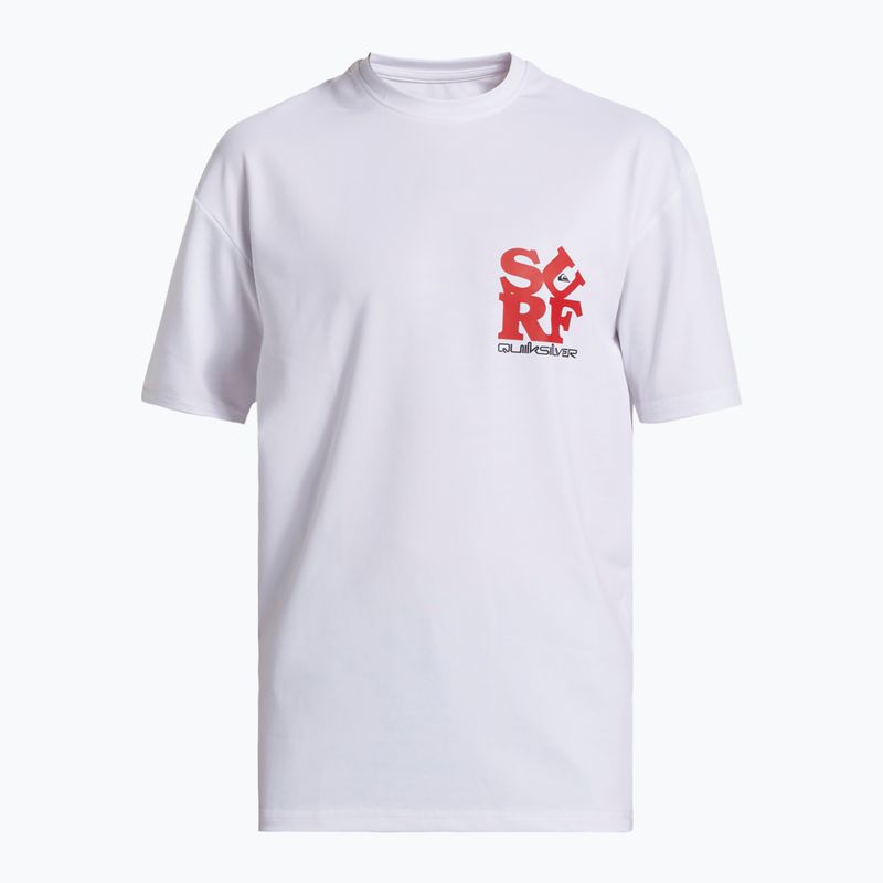 Παιδικό μπλουζάκι κολύμβησης Quiksilver Everyday Surf Tee white/black 6