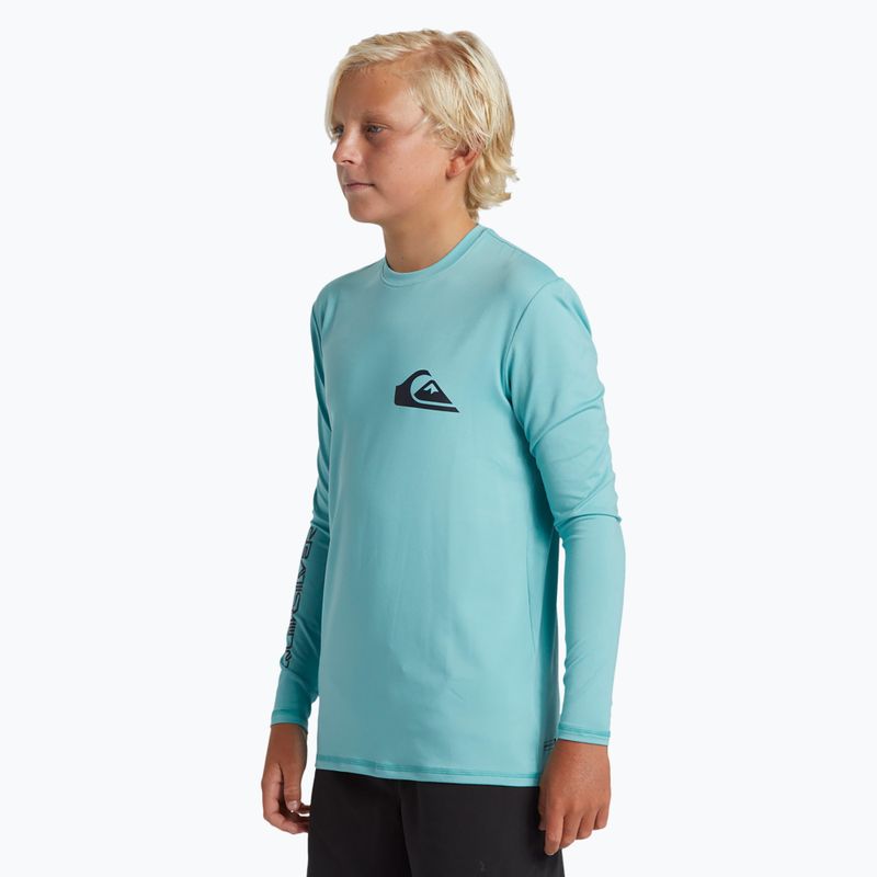 Παιδικό μακρυμάνικο κολύμβησης Quiksilver Surf Tee marine blue 3