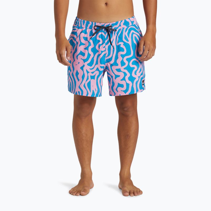 Ανδρικό σορτς κολύμβησης Quiksilver Surfsilk Mix Volley 16 prism pink