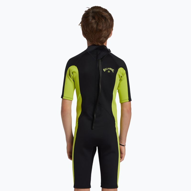 Παιδική στολή κολύμβησης Billabong 2 mm Foil BZ FL fluro lime 4