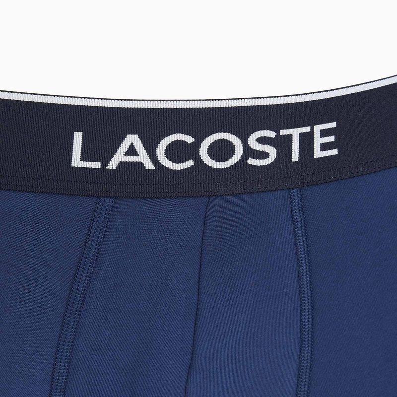 Lacoste σορτς μποξεράκι 5H3389 W64 3 ζευγάρια μπλε/κόκκινο μεθυλένιο 4