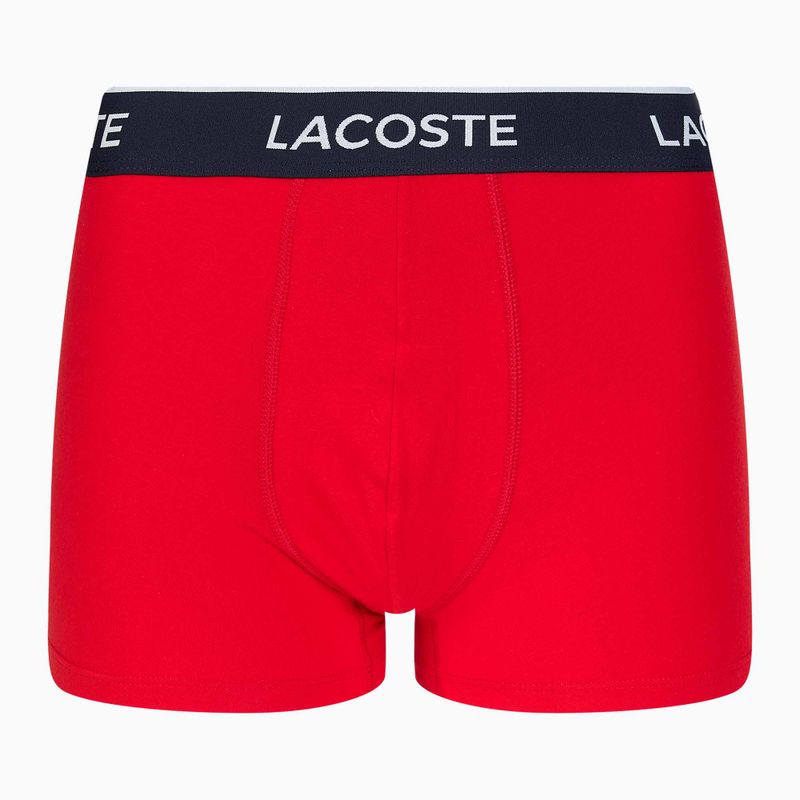 Lacoste σορτς μποξεράκι 5H3389 W64 3 ζευγάρια μπλε/κόκκινο μεθυλένιο 5