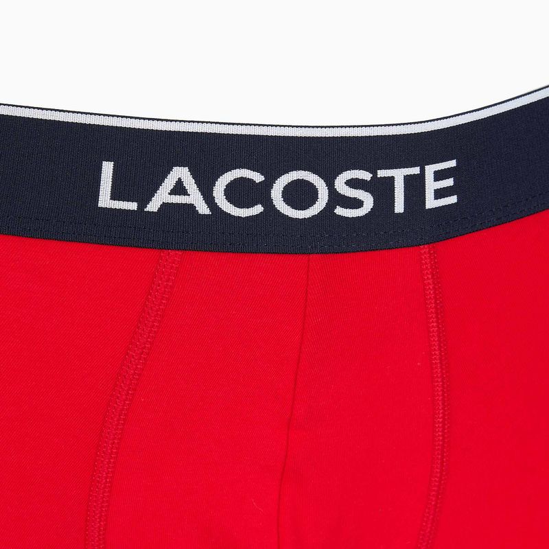 Lacoste σορτς μποξεράκι 5H3389 W64 3 ζευγάρια μπλε/κόκκινο μεθυλένιο 7